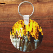 Abstracte gele Sleutelhanger (Voorkant)