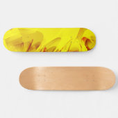 Abstracte Gele Vonk Persoonlijk Skateboard (Horizontaal)