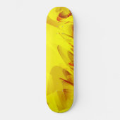 Abstracte Gele Vonk Persoonlijk Skateboard (Voorkant)