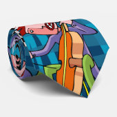 "ABSTRACTE GELUIDEN" STROPDAS (Opgerold)