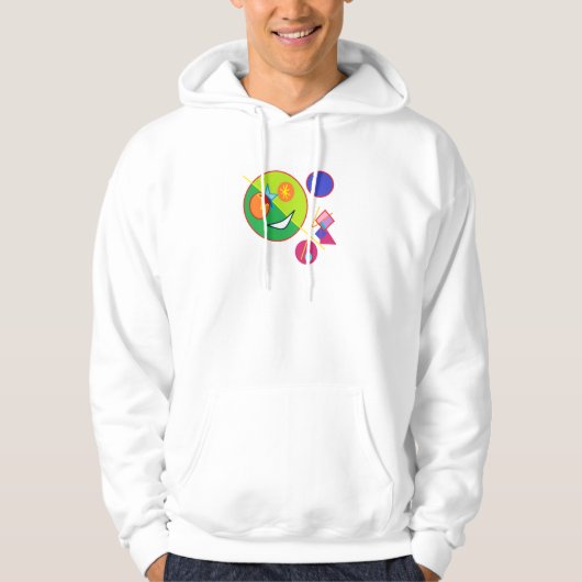 Abstracte Gelukkige Kunst Hoodie (Voorkant)