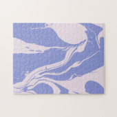 Abstracte gemarmerde kunst in lavender en Blush Pi Legpuzzel (Horizontaal)