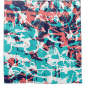 Abstracte gemarmerde papieren kunstachtergrond douchegordijn (Voorkant)