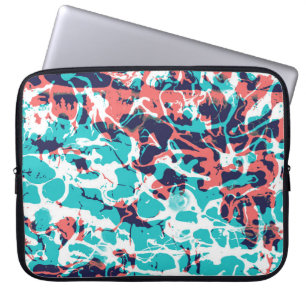 Abstracte gemarmerde papieren kunstachtergrond laptop sleeve