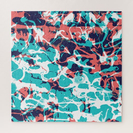 Abstracte gemarmerde papieren kunstachtergrond legpuzzel (Verticaal)