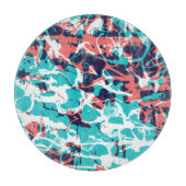 Abstracte gemarmerde papieren kunstachtergrond snijplank (Voorkant)