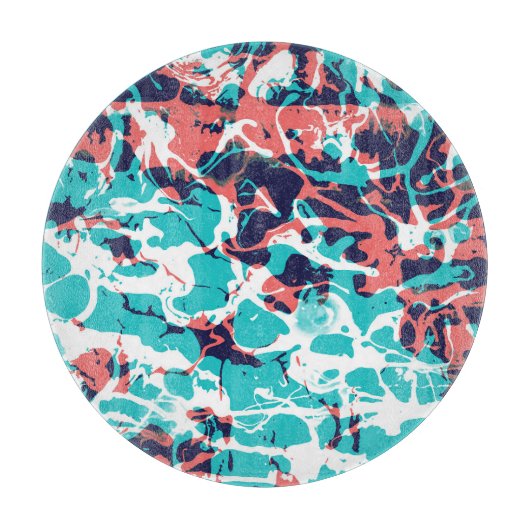 Abstracte gemarmerde papieren kunstachtergrond snijplank (Voorkant)