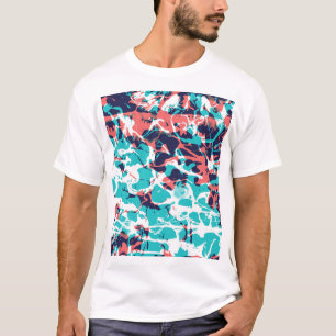 Abstracte gemarmerde papieren kunstachtergrond t-shirt