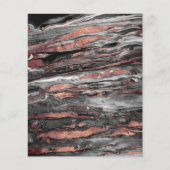 Abstracte gemarmerde verf met matig roos goudverf flyer (Voorkant)
