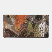 Abstracte Gemengde Media Aardse Herfstkleuren Bureaumat (Voorkant)
