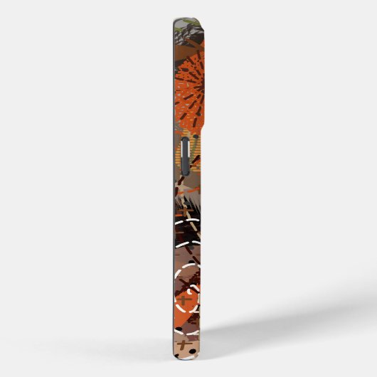 Abstracte Gemengde Media Aardse Herfstkleuren Case-Mate iPhone Case (Achterkant / Rechts)