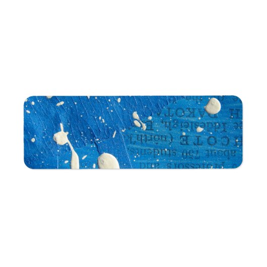 Abstracte gemengde media die schilderen etiket (Voorkant)