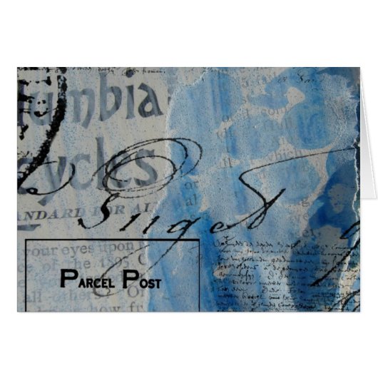 Abstracte Gemengde Media en Digitaal in Blauw Alle (Voorkant Horizontaal)