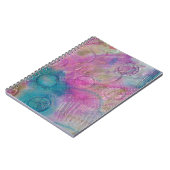 Abstracte gemengde media notitieboek (Linkerzijde)