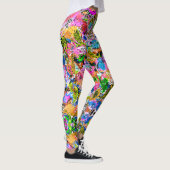 abstracte gemengde paisleybloemen in kleur iPad  Leggings (Rechts)