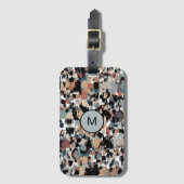 Abstracte gemottled Camo Bagagelabel (Voorkant (verticaal))