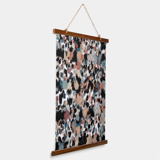 Abstracte gemottled Camo Hangend Wandkleed (Gebogen)