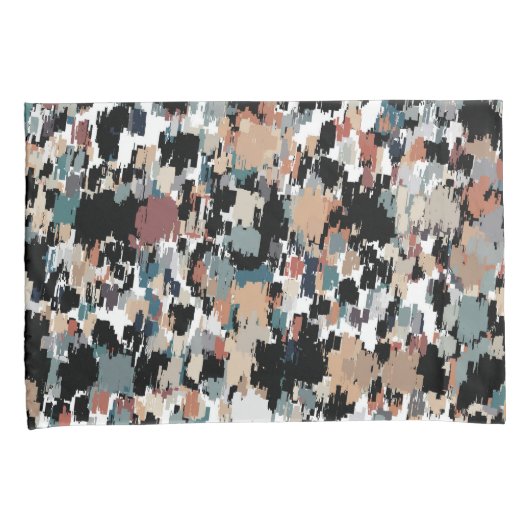 Abstracte gemottled Camo Kussensloop (Voorkant-Rechts)