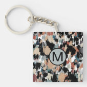 Abstracte gemottled Camo Sleutelhanger (Voorkant)