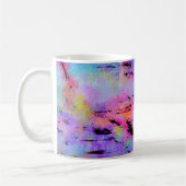 Abstracte gemottled multicolor koffiemok (Links)