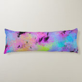 Abstracte gemottled multicolor lichaamskussen (Voorkant)