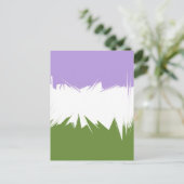 Abstracte Genderqueer Pride Flag Briefkaart (Staand voorkant)