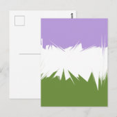 Abstracte Genderqueer Pride Flag Briefkaart (Voorkant / Achterkant)