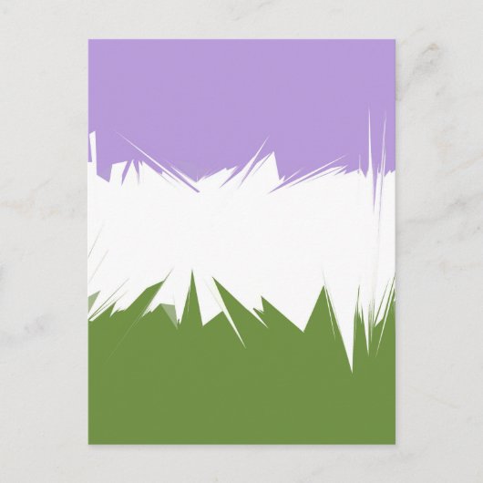 Abstracte Genderqueer Pride Flag Briefkaart (Voorkant)