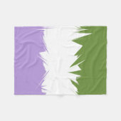 Abstracte Genderqueer Pride Flag Fleece Deken (Voorkant (Horizontaal))