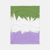 Abstracte Genderqueer Pride Flag Fleece Deken (Voorkant)