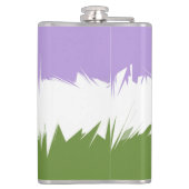 Abstracte Genderqueer Pride Flag Heupfles (Achterkant)