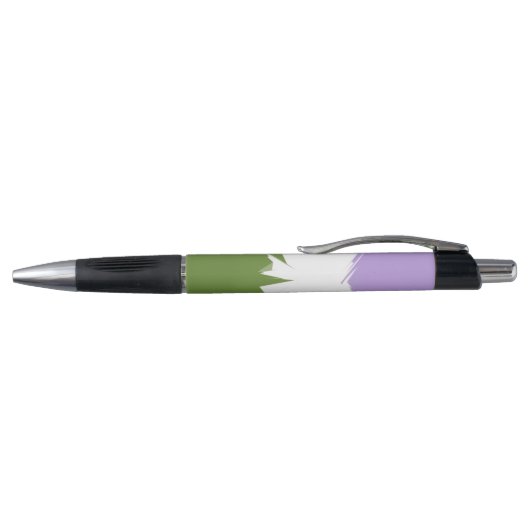 Abstracte Genderqueer Pride Flag Pen (Bovenkant)