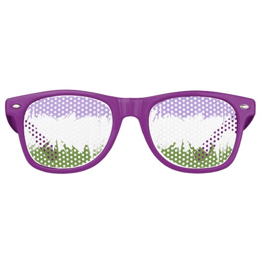 Abstracte Genderqueer Pride Flag Retro Zonnebril (Voorkant)