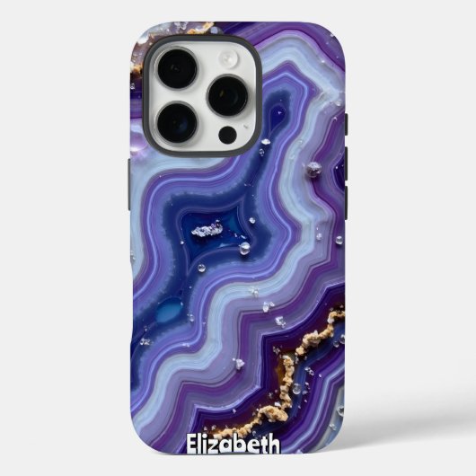 Abstracte Geode Flow met goud Case-Mate iPhone Case (Achterkant)