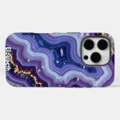 Abstracte Geode Flow met goud Case-Mate iPhone Case (Achterkant (horizontaal))