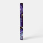Abstracte Geode Flow met goud iPhone Hoesje (Linkerkant)