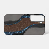 Abstracte Geode Glitter Samsung Galaxy Hoesje (Achterkant horizontaal)