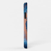 Abstracte Geode-ontwerp met rozegouden accenten Case-Mate iPhone Case (Achterkant/rechts)