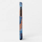 Abstracte Geode-ontwerp met rozegouden accenten Case-Mate iPhone Case (Achterkant/links)