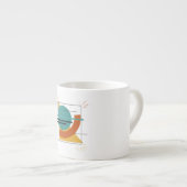 Abstracte geoflow espresso kop (Voorkant rechts)