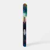 Abstracte Geomatrix-vormen met levendige gradiënte iPhone Hoesje (Rechterkant)