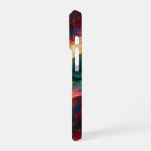 Abstracte Geomatrix-vormen met levendige gradiënte iPhone Hoesje (Linkerkant)