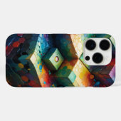 Abstracte Geomatrix-vormen met levendige verlopen Case-Mate iPhone Case (Achterkant (horizontaal))