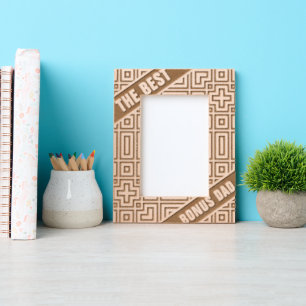 Abstracte Geometric Modern Cool De Beste Bonus Pap Gegraveerde Lijstjes