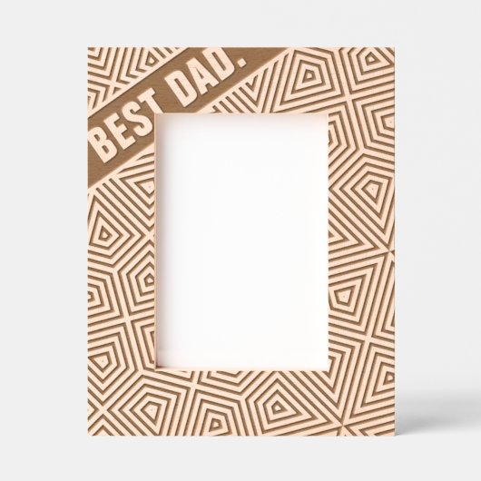 Abstracte Geometric Modern Cool Fun Custom Beste P Gegraveerde Lijstjes (Voorkant)