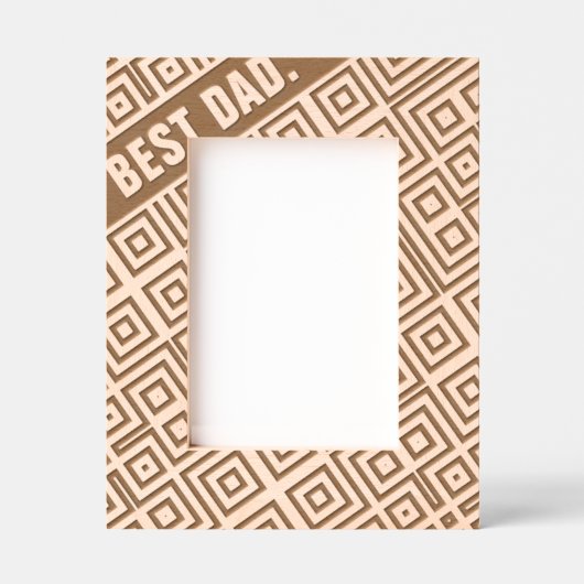 Abstracte Geometric Modern Cool Fun Custom Beste P Gegraveerde Lijstjes (Voorkant)