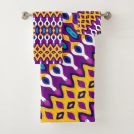 Abstracte geometrie bad handdoek