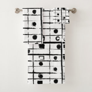 abstracte geometrie bad handdoek