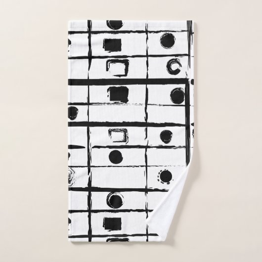 abstracte geometrie bad handdoek (Handdoek)