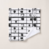 abstracte geometrie bad handdoek (Wasdoekje)